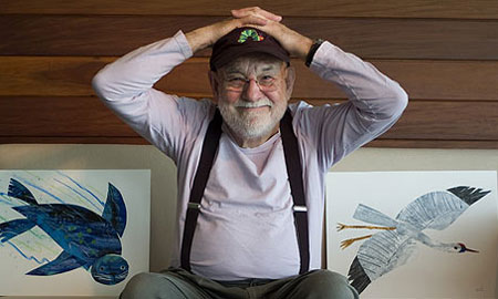 eric carle(艾瑞卡尔),小朋友们都叫他"卡爷爷",国际儿童文学大师